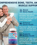 Calcium Supplement Gummy - Bone Strength With Algae Calcium 600Mg, Magnesium 300Mg, Zinc, D3 & B12 Complex - Plant-Based Calcium Magnesium 2:1 Ratio, Calcium Citrate Alternative, Gut-Friendly, 1Pack