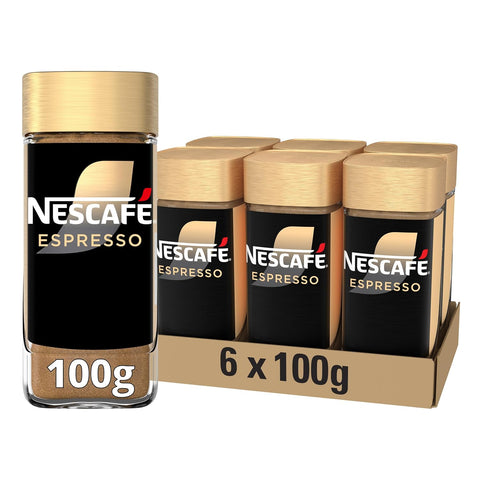NESCAFE Gold Espresso Instant Coffee, 100g/3.5oz, Jar (2 Pack), {Imported from Canada}