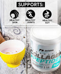 Collagen Powder Peptides Type 1 and 3 Easy to Mix High Absorption Unflavored 1lb