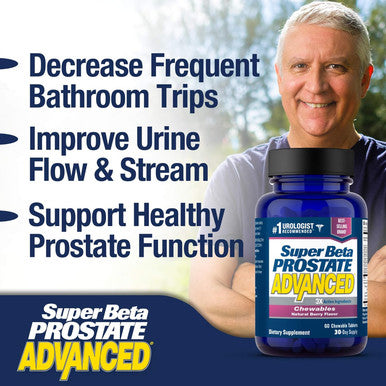 Super Beta Prostate Advanced Chewables - Prostate Support Supplement For Men'S Health (180 Chews, 3-Pack)
