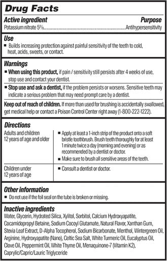 Gurunanda Sensitive Toothpaste 5 Potassium Nitrate For Tooth Sensitivity Relief With Nano-HydroxyapatiteXylitol & White Turmeric With Toothpaste Squeezer Natural Clove Mint 4.2 Oz