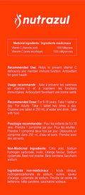 Nutrazul Vitamin C 1000mg Effervescent Tablets- Orange 20 s | 20 Days Supply | Gluten Free, Lactose Free, Sugar Free & Preservative Free | Maintains Immune Function