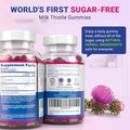 Purify Life Sugar-Milk Thistle Gummies For Liver Cleanse, Detox & Cell Repair (1000Mg/Serv) Cardo Mariano, Milk Thistle Extract & Antioxidant Support, Vegan, Replaces Pills & Capsules
