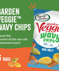Sensible Portions Veggie Wavy Chips Sea Salt Flavor GlutenFree Chips 7 Ounce Bag 6Pack