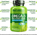 NATURELO Omega-3 Fish Oil Supplement - EPA + DHA - 1100 mg Triglyceride Omega-3 per Gel - One A Day - for Heart, Eye, Brain, Joint Health - No Burps - Lemon Flavor - 120 Softgels | 4 Month Supply