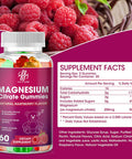 Magnesium Citrate Gummies for Adults and Kids, Promotes Healthy Relaxation, Muscle, Bone & Energy Support, Natural Flavor Gummy Supplement, Gluten Free Vegetarian GMO-Free Chewable (2 Pack)