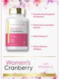 Carlyle Cranberry Pills for Women | 250 Softgels | Supplement with Vitamin C | Non-GMO Gluten | for Her