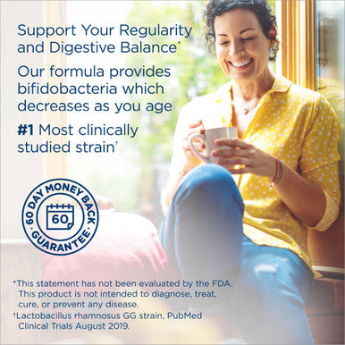 ReLifeA Adult Probiotic Ultimate Flora Adult 50 Probiotic Supplement Shelf Stable Gluten Dairy Soy 25 Billion CFU 30 Vegetarian Capsules