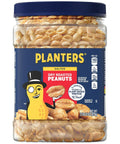 PLANTERS Salted Peanuts Cocktail, Party Snack, Plant-Based Protein, After School Snack, Roasted in Peanut Oil, Salted Nuts, Snacks for Adults, Bulk Nuts, Kosher, 2.19lb Jar