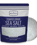 Sea Salt Superstore Coarse Sea Salt for Grinder Refill Coarse Grain her Salt Non-Iodized Coarse Salt for Cooking Mineral-Rich Unrefined Baja Salt 5 lb Bag