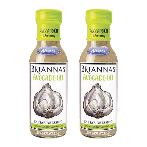BRIANNAS - Avocado Oil Balsamic Vinaigrette Dressing - Nutrient Rich, Keto Friendly, Vegan Salad Dressing made with 100% Avocado Oil - 10 oz. Bottle