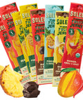 Solely - Organic Mango Fruit Jerky - 12 Individually Wrapped Fruit Strips - Fruit Leather Made from Dried Fruits - Healthy Snacks, Vegan - 0.8oz (23g)