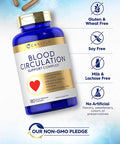 Blood Circulation Supplement | 180 Capsules | Supports Healthy Circulation | Non-Gmo, Gluten Free | By Carlyle