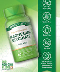 Nature'S Truth Magnesium Glycinate Capsules 200Mg 60 Count Chelated Superior Absorption Formula Non-Gmo & Gluten Supplement