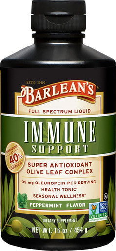 Barlean's Olive Leaf Extract Complex Liquid 95mg Oleuropein Immune Olive leaf extract liquid