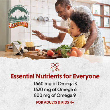 Barlean's Liquid Flaxseed Borage and Algae Oils Omega 3 Supplement Pomegranate Blueberry Flavor Vegan Epa and Dha From Algal Oil Flax Oil And Borage Seed Oil With 3 980 Mg Of Omega-3-6-9 16 Oz