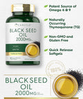 Carlyle Black Seed Oil 2000mg | 70 Softgel Capsules | Non-GMO Gluten Herbal Supplement