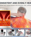 Heating Pad For Neck And Shoulders And Back, 2Lb Weighted Neck Heating Pad For Back Pain Relief, Shoulder Heating Pad With 6 Heat Settings, 4 Timer Auto-Off, Christmas Gifts For Women Men Mom Dad