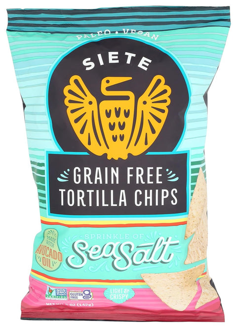 Siete Sea Salt Grain Tortilla Chips 5 oz bags (1 PACK)
