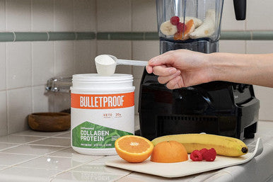 Bulletproof Unflavored Collagen Protein Powder, 18G Protein, 14.3 Oz, Grass Fed Collagen Peptides And Amino Acids For Healthy Skin, Bones And Joints