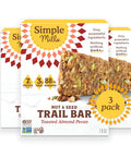Simple Mills Nut and Seed Trail Bars, 15 Count, Dark Chocolate Sea Salt Snack Bars with Pumpkin Seeds, Almonds, Pecans, and Buckwheat, Good Source of Fiber and Excellent Source of Magnesium, 1.59 oz