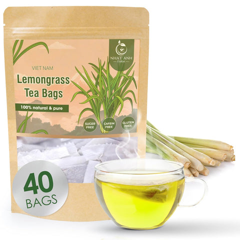 NHAT ANH FARM - Premium Stevia Tea Bags, 100 Stevia Tea Bags, 100% Natural Dried Leaves, Naturally Sweet Herbal Tea, Sugar-Free, Caffeine-Free, No Additives.