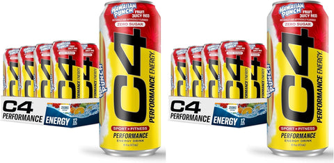 C4 Performance Energy Drink Cosmic Rainbow, Zero Sugar Carbonated Preworkout Energy, 200mg Caffeine with Beta Alanine, 16 Fl Oz (12 Pack), Packaging May Vary