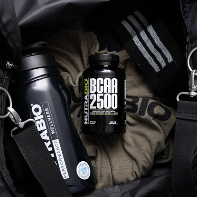 Nutrabio BCAA 2500 Branched Chain Amino Acids Support Muscle Growth and Prevent Muscle Breakdown 250 Capsules