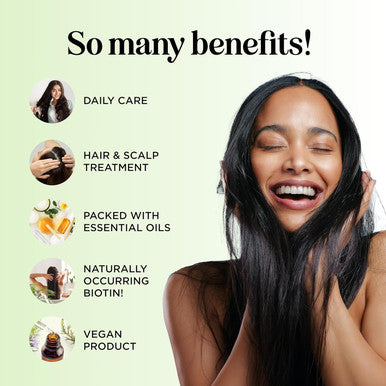Boost Biotin Hair Oil Plus Rosemary Biotin Shampoo And Conditioner Set - Hair Thickening Oil With Castor And Rosemary Plus Volumizing Biotin Shampoo For Men And Women Bundle