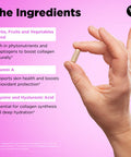 Vital Vitamins Vegan Collagen Booster Plant Based Collagen Supplements Supports Hair Skin Nails and Joints with Hyaluronic Acid 60 Capsules