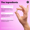 Vital Vitamins Vegan Collagen Booster Plant Based Collagen Supplements Supports Hair Skin Nails and Joints with Hyaluronic Acid 60 Capsules
