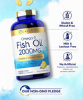 Carlyle Fish Oil Softgels 2000mg | 320 Count | 600mg Total Omega 3 | Non-GMO & Gluten Free Supplement