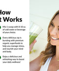 Force Factor Organics Greens Superfood Powder for Relief and Daily Wellness, Greens Powder with KSM-66 Ashwagan, Moringa, Spirulina Powder, Vegan and Non-GMO, Fresh Apple, 30 Servings