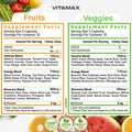 Super Fruit And Vegetable Supplements Organic Whole Superfood Vitamins & Minerals 90 Veggie And 90 Fruit Capsules For Women, Men, And Kids - Soy Made In The Usa