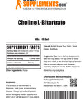 BulkSupplements Choline L-Bitartrate Powder - Liver Focus Supplement - Choline Bitartrate Powder - Choline Supplements - Choline Powder - Cognitive Support Supplements (100 Grams - 3.5 oz)