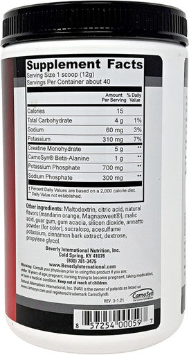 Beverly International Creatine Select With Phosphates 40 Servings A Fail-Proof Creatine Monohydrate Formula. Boost Muscle Size Strength Endurance And Recovery. For Men And Women. Tastes Like Tang