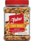 Fisher Snack Hunger Fighter Bulk Trail Mix, 38 oz (Pack of 1), Peanuts, Almonds, Dried Sweetened Cranberries and Soy Nuts, Snacks for Adults and Kids, Dried Fruit, Healthy Snacks for Adults