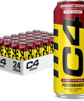 C4 Performance Energy Drink Cosmic Rainbow, Zero Sugar Carbonated Preworkout Energy, 200mg Caffeine with Beta Alanine, 16 Fl Oz (12 Pack), Packaging May Vary