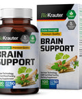 BIO KRAUTER Spearmint Capsules - Spearmint Supplement For Digestive Health & Stress Relief - Organic Mentha Spicata 1000 Mg - 100 Vegan Capsules - No Filler Spearmint Pills