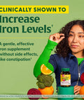 MegaFood Blood Builder Minis - Iron Supplement Clinically Shown To Increase Iron Levels Without - Iron With Vitamin C Vitamin B12 & Folic Acid - Vegan - 60 Tablets (30 Servings)