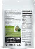 Sunfood Superfoods Raw Organic Pumpkin Seeds - Nutritional Powerhouse Snack - Austria Grown Heirloom Variety Prized For Great Flavor And Nutritional Density - 8 Oz Bag