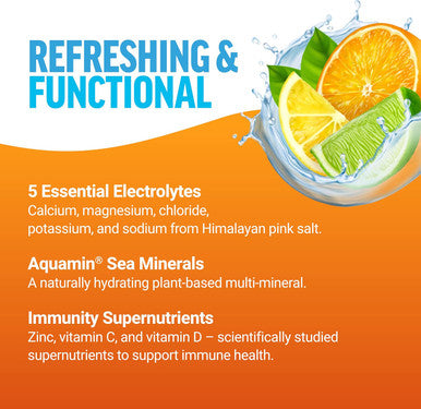 Force Factor Liquid Labs Immunity Electrolytes Powder & Immune Support SupplementHydration Packets with Immunity VitaminsElectrolytesMinerals& AntioxidantsFresh Citrus Flavor20 Stick Packs