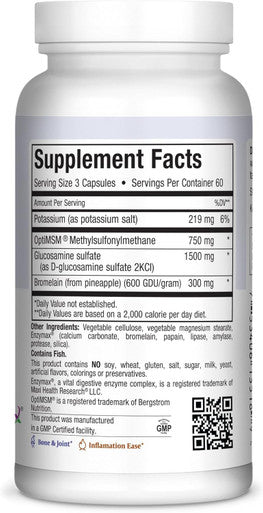 Maxi Health Super Glucosamine Complex - Joint Formula - with MSM - 180 Capsules - Kosher