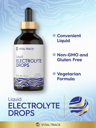 Carlyle Electrolyte Drops 4 fl oz | Hydration Liquid Supplement for Drinks | Vegan Formula | Keto-Friendly Non-GMO Gluten