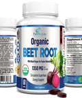 YUMMYVITE Organic Beet Root Powder 1350Mg With Black Pepper 60 Tablets