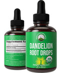 Dandelion Root Extract Organic Herbal Tincture Dandelions Supplement