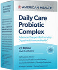 American Health Daily Care Probiotic Complex 20 Billion Microorganisms - Clinically Studied Strains - Advanced Support For Everyday Digestive & Immune Health - 30 Capsules 30 Total Servings