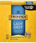 Twinings Lemon & Ginger, Caffeine-Free Herbal Tea Bags, 100 CT Box (1 Pack) | Spicy & Tangy, Ginger, Lemon Peel, Lemongrass, Blackberry Leaves, Soothe Digestion, 100 Foil Lined Individually Wrapped Bags