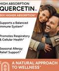 Natural Approach High Absorption Quercetin Phytosome - 50X More Bioavailable - With Bromelain & Vitamin C - Immune Support, Seasonal Allergy Relief & Cellular Health - Antioxidant Vegan Supplement - 60 Capsules