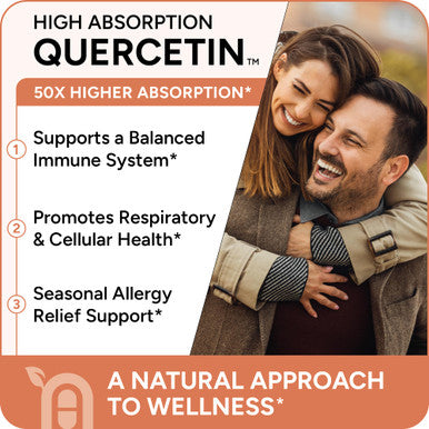Natural Approach High Absorption Quercetin Phytosome - 50X More Bioavailable - With Bromelain & Vitamin C - Immune Support, Seasonal Allergy Relief & Cellular Health - Antioxidant Vegan Supplement - 60 Capsules